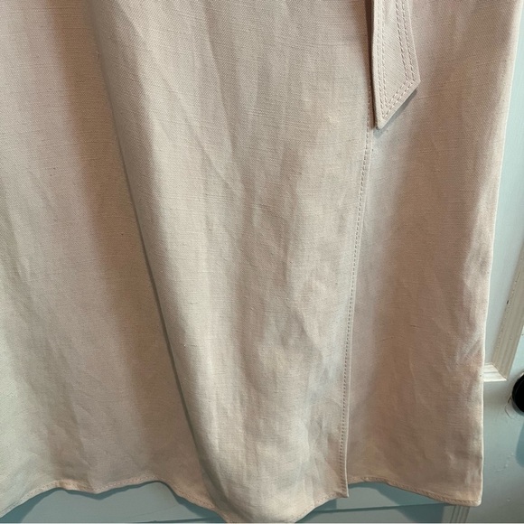Valentino Light Pink Linen A-Line Sleeveless Dress Size 8 - Picture 7 of 15